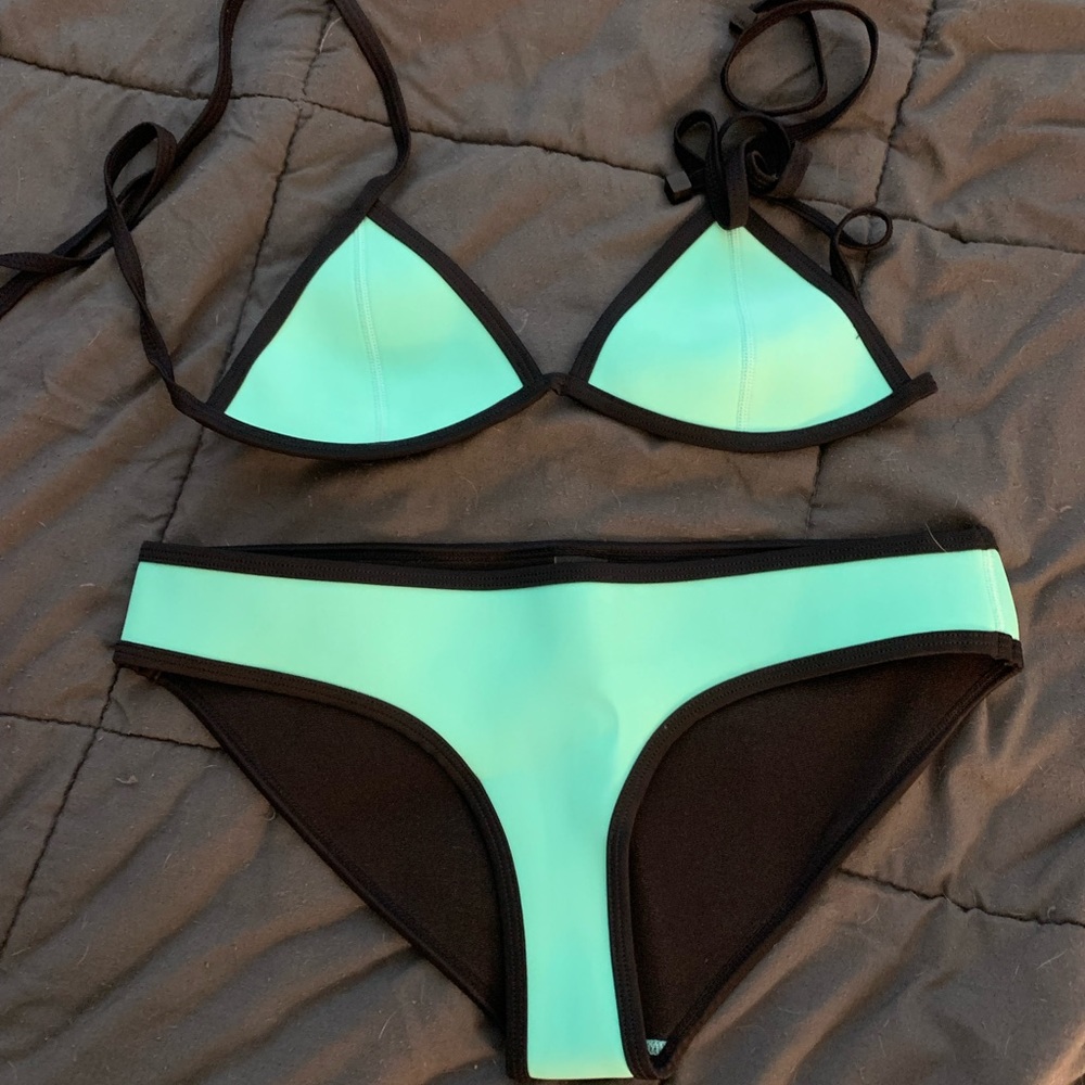 Traingl 100% neoprene bathing suit.